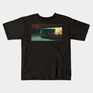 Nighthawks - Edward Hopper Kids T-Shirt